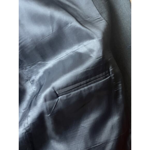 Chaps Ralph Lauren Blazer 46L Navy Wool Cashmere Preppy Old Money Made in Canada - Picture 8 of 9